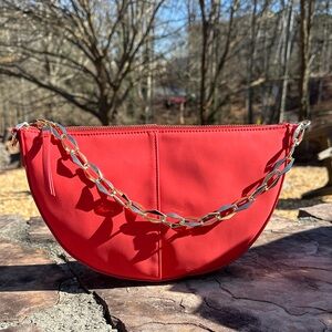 Universal Thread Red With Gold Chain Strap Women's Bag